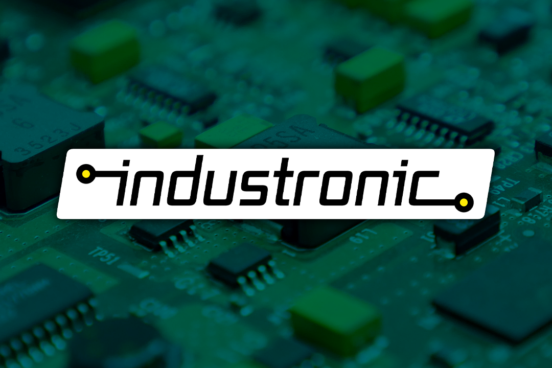 Logo Industronic op printplaat